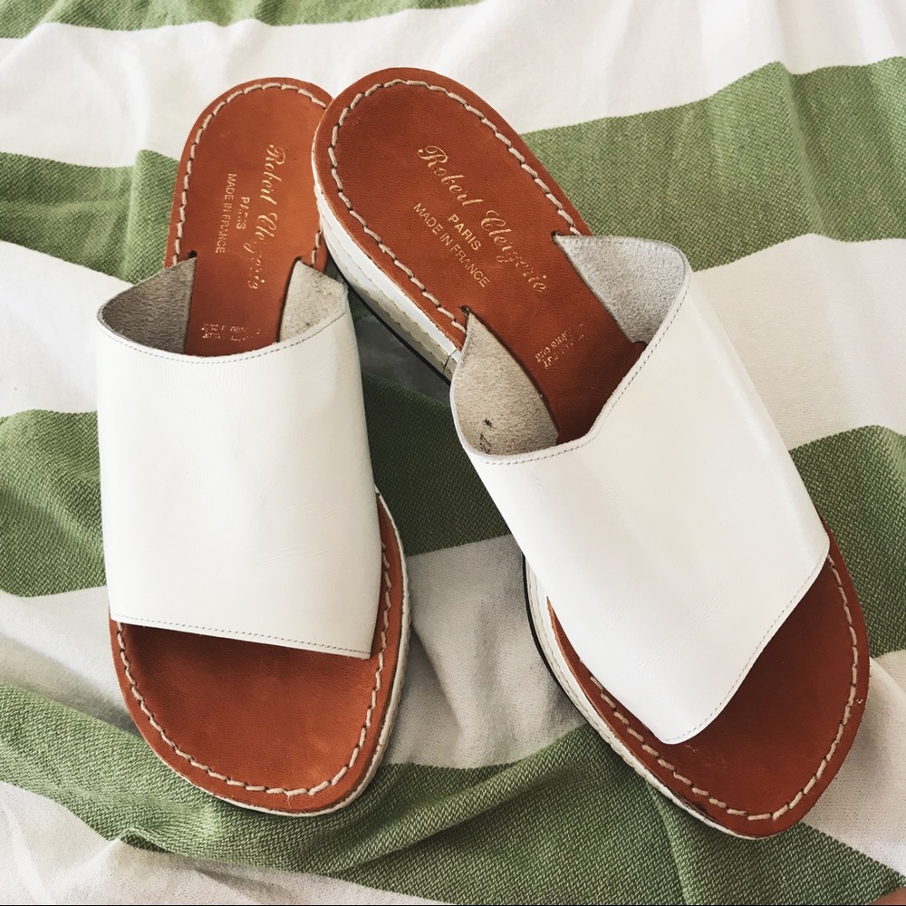 VINTAGE ROBERT CLEIGERIE Platform Leather Sandals